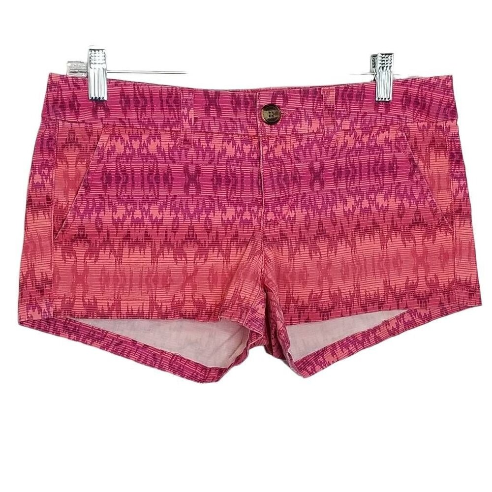 American‎ Eagle Outfitters Shorts Womens 4 Purple Ikat Shortie Stretch Chinos